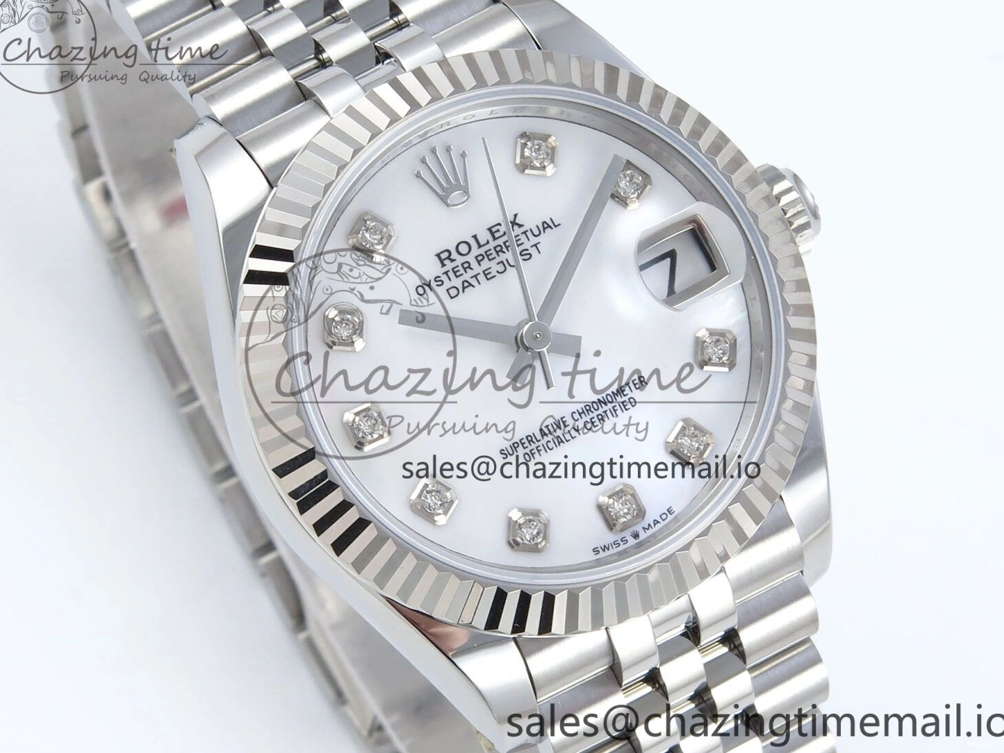 MOP 1:1 Diamonds 2688 904L SS ETA 278274 DateJust Edition Jubilee ARF Steel Dial Best on 31 Bracelet White 0413